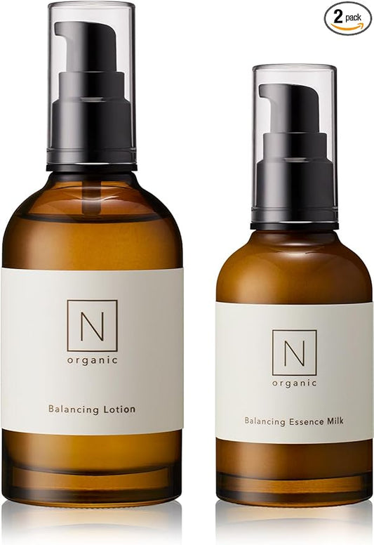 N organic Basic スキンケアセット（化粧水 乳液） (約2ヶ月分) 保湿力 ハリ 乾燥肌 敏感肌 肌荒れ 柑橘系の香り エヌオーガニック
